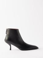 The Row - Coco 65 Leather Ankle Boots - Womens - Black
