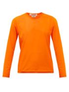 Matchesfashion.com Junya Watanabe - Long-sleeve Technical-mesh T-shirt - Womens - Orange