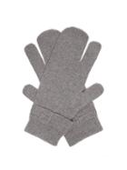 Matchesfashion.com Maison Margiela - Split Wool Blend Mittens - Mens - Dark Grey