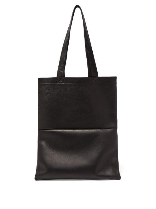 Matchesfashion.com Rick Owens - Leather Tote - Mens - Black