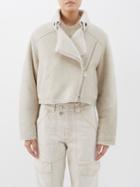 Isabel Marant Toile - Apstya Shearling Jacket - Womens - Chalk