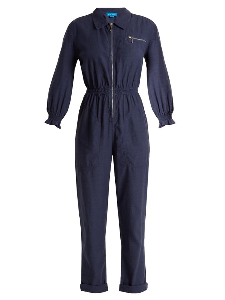 M.i.h Jeans Monty Straight-leg Linen-blend Jumpsuit
