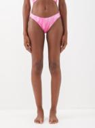 Ganni - Printed Bikini Briefs - Womens - Pink Print