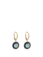 Matchesfashion.com Rosa De La Cruz - Diamond, Blue Topaz, Sapphire & 18kt Gold Earrings - Womens - Blue