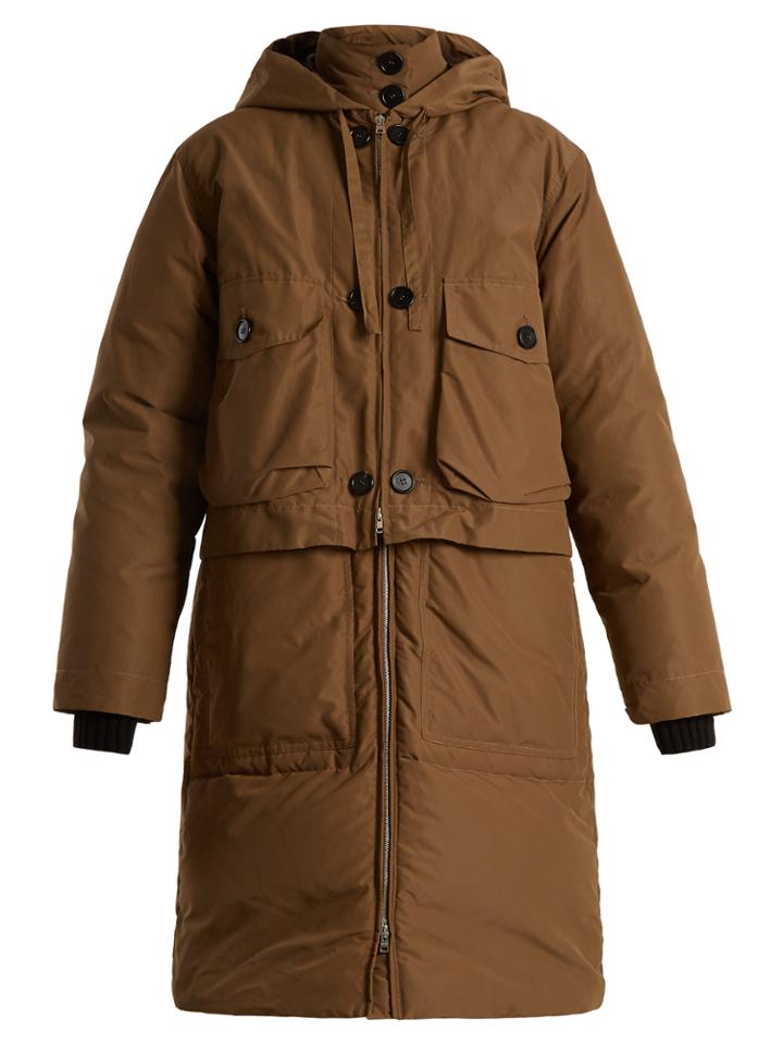 Marni Double-layered Cotton-blend Gabardine Down Coat