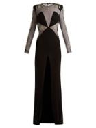 Matchesfashion.com Dundas - Embellished Open Back Gown - Womens - Black