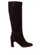 Matchesfashion.com Rupert Sanderson - Au Revoir Knee-high Suede Boots - Womens - Black