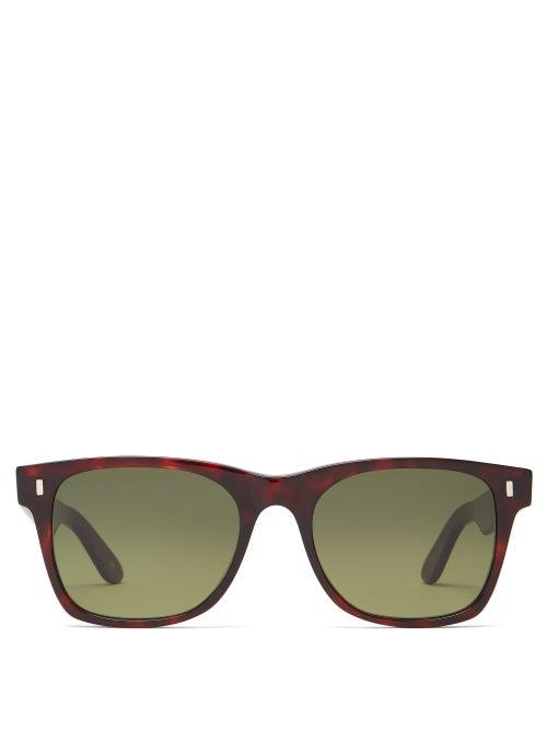 Matchesfashion.com L.g.r Sunglasses - Jambo Square-frame Cellulose-acetate Sunglasses - Mens - Tortoiseshell