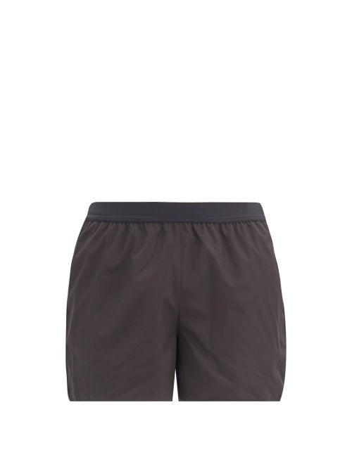Matchesfashion.com Thom Browne - Four-bar Shell Shorts - Mens - Dark Grey