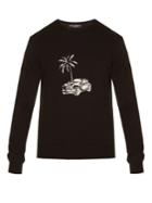 Dolce & Gabbana Palm Tree And Car-embroidered Sweatshirt