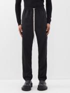 Rick Owens - Drawstring-waist Wool Trousers - Mens - Black