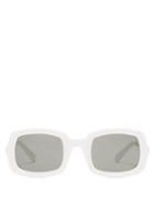 Matchesfashion.com Saint Laurent - Thick Frame Acetate Sunglasses - Womens - White Multi