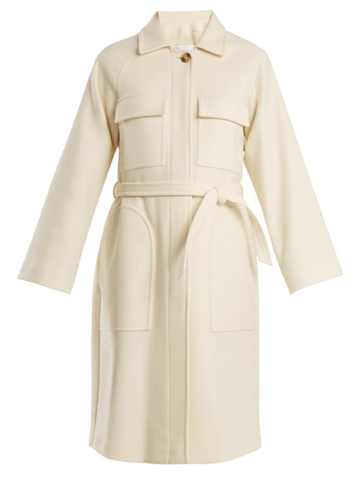 Redvalentino Patch-pocket Wool-blend Coat