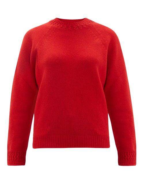 Matchesfashion.com A.p.c. - Janet Wool Blend Sweater - Womens - Red