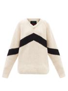 La Fetiche - Joe Striped Wool Sweater - Womens - Ivory