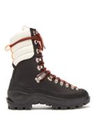 Matchesfashion.com Ganni - Marianna Leather Hiking Boots - Womens - Black White