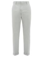 Matchesfashion.com Paul Smith - Cotton Twill Trousers - Mens - Grey