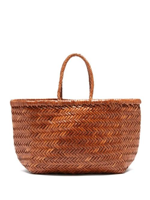 Matchesfashion.com Dragon Diffusion - Triple Jump Small Leather Tote - Womens - Tan