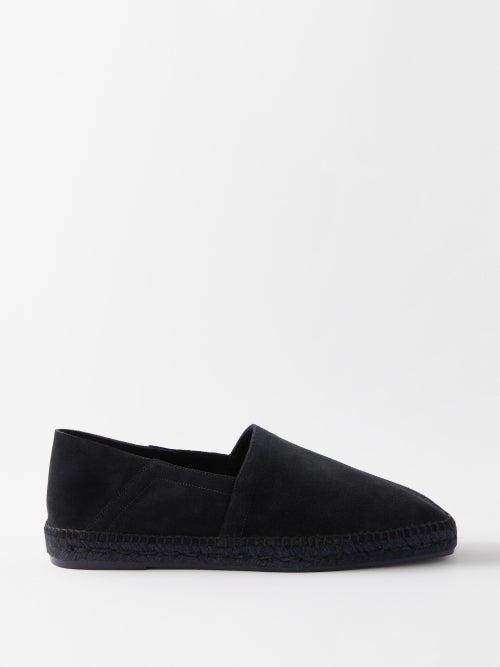Tom Ford - Suede Loafer Espadrilles - Mens - Black Navy