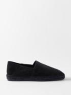 Tom Ford - Suede Loafer Espadrilles - Mens - Black Navy