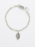 Emanuele Bicocchi - Leaf Chain-link Sterling-silver Bracelet - Mens - Silver