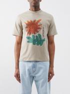 Jacquemus - Soalheiro-print Cotton-jersey T-shirt - Mens - Beige Multi