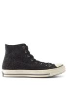 Converse - Chuck 70 Hi Hairy Suede High-top Trainers - Mens - Black