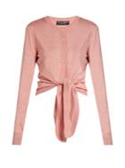 Dolce & Gabbana Tie-front Silk-knit Cardigan