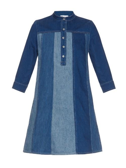 Mih Jeans The Jane Panelled A-line Mini Dress