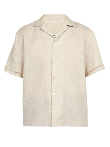 Hecho Deshilado-embroidered Linen Shirt