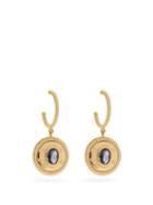 Matchesfashion.com Mukhi Sisters - No Guts, No Glory Sapphire & 18kt Gold Earrings - Womens - Green Gold