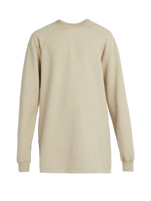 Matchesfashion.com Rick Owens Drkshdw - Baseball Cotton Jersey Sweatshirt - Mens - Grey