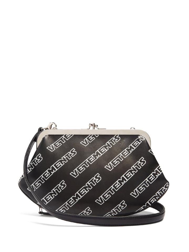Vetements Granny Logo-print Leather Bag