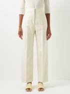 Raey - Relaxed Cotton-blend Tailored Trouser - Womens - Ivory