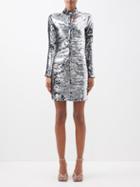 Isabel Marant - Marnela Sequinned Mini Dress - Womens - Silver