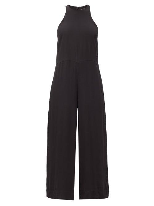 Matchesfashion.com Haight - Racerback Crepe Jumpsuit - Womens - Black