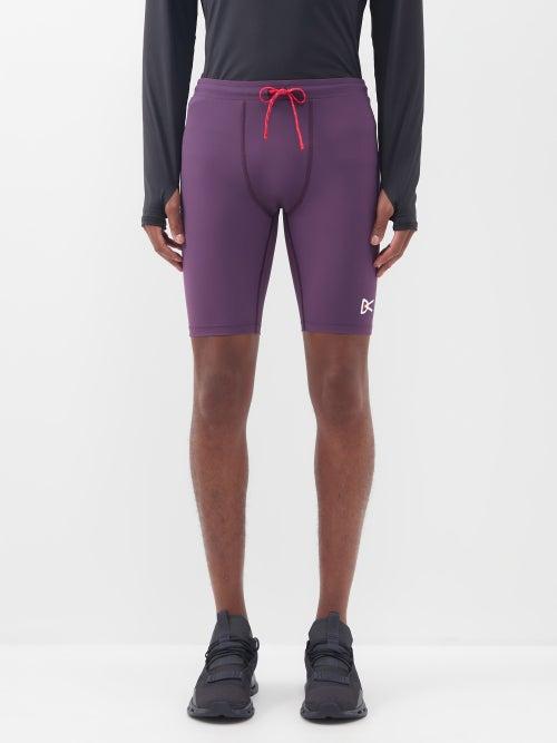 District Vision - Tomtom Half Tights - Mens - Purple