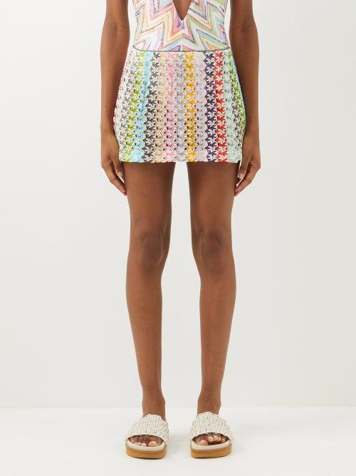 Missoni - Pizzo Crocheted Mini Skirt - Womens - Multi