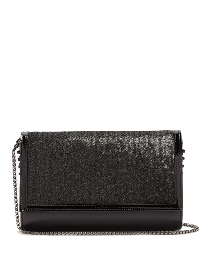 Christian Louboutin Paloma Sequin-embellished Clutch Bag