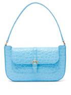 Matchesfashion.com By Far - Miranda Crocodile-effect Leather Shoulder Bag - Womens - Blue