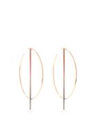 Matchesfashion.com Diane Kordas - Rainbow Sapphire & 18kt Rose-gold Hoop Earrings - Womens - Multi