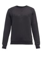 Mens Rtw Balmain - Logo-debossed Cotton-jersey Sweatshirt - Mens - Black