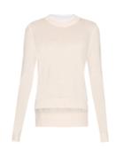 Adam Lippes Fine-knit Cotton And Cashmere-blend Sweater