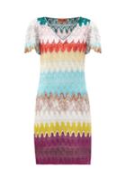 Matchesfashion.com Missoni - V-neck Knitted Dress - Womens - Multi