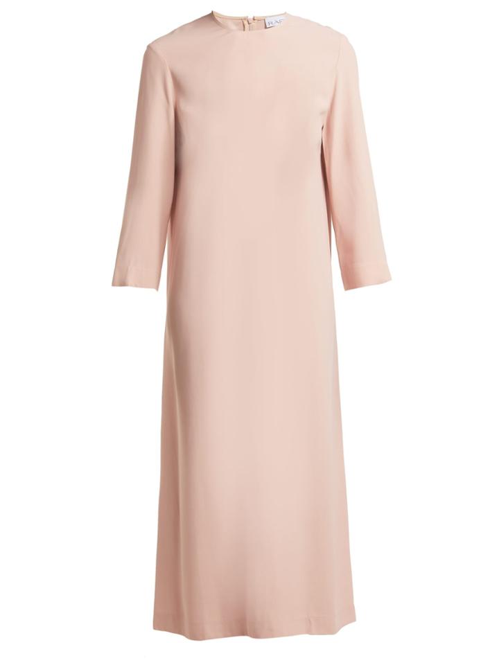 Raey Bracelet-sleeve Crepe Midi Dress