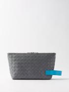 Bottega Veneta - Candy Cassette Intrecciato-leather Bag - Mens - Grey