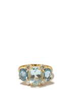 Ladies Fine Jewellery Irene Neuwirth - Gemmy Gem Diamond, Aquamarine & 18kt Gold Ring - Womens - Blue