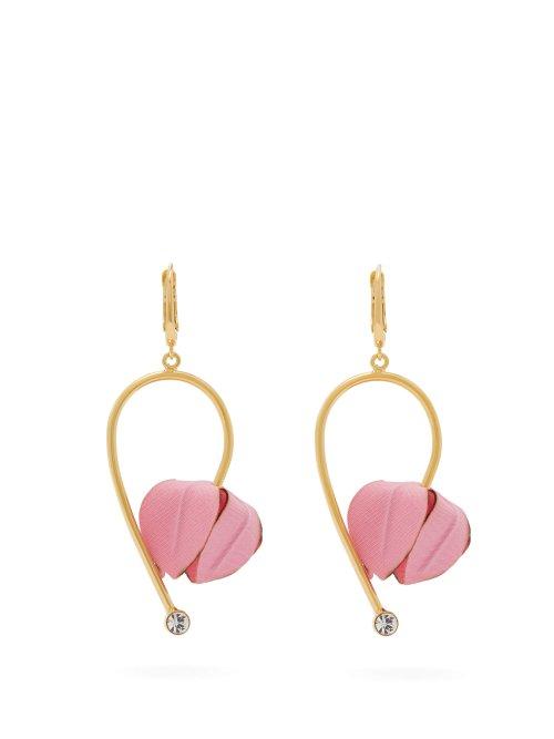Matchesfashion.com Marni - Flower Drop Earrings - Womens - Pink