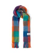 Acne Studios - Checked Fringed Scarf - Womens - Multi