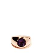 Matchesfashion.com Jacquie Aiche - Amethyst & 14kt Rose-gold Ring - Womens - Purple Gold